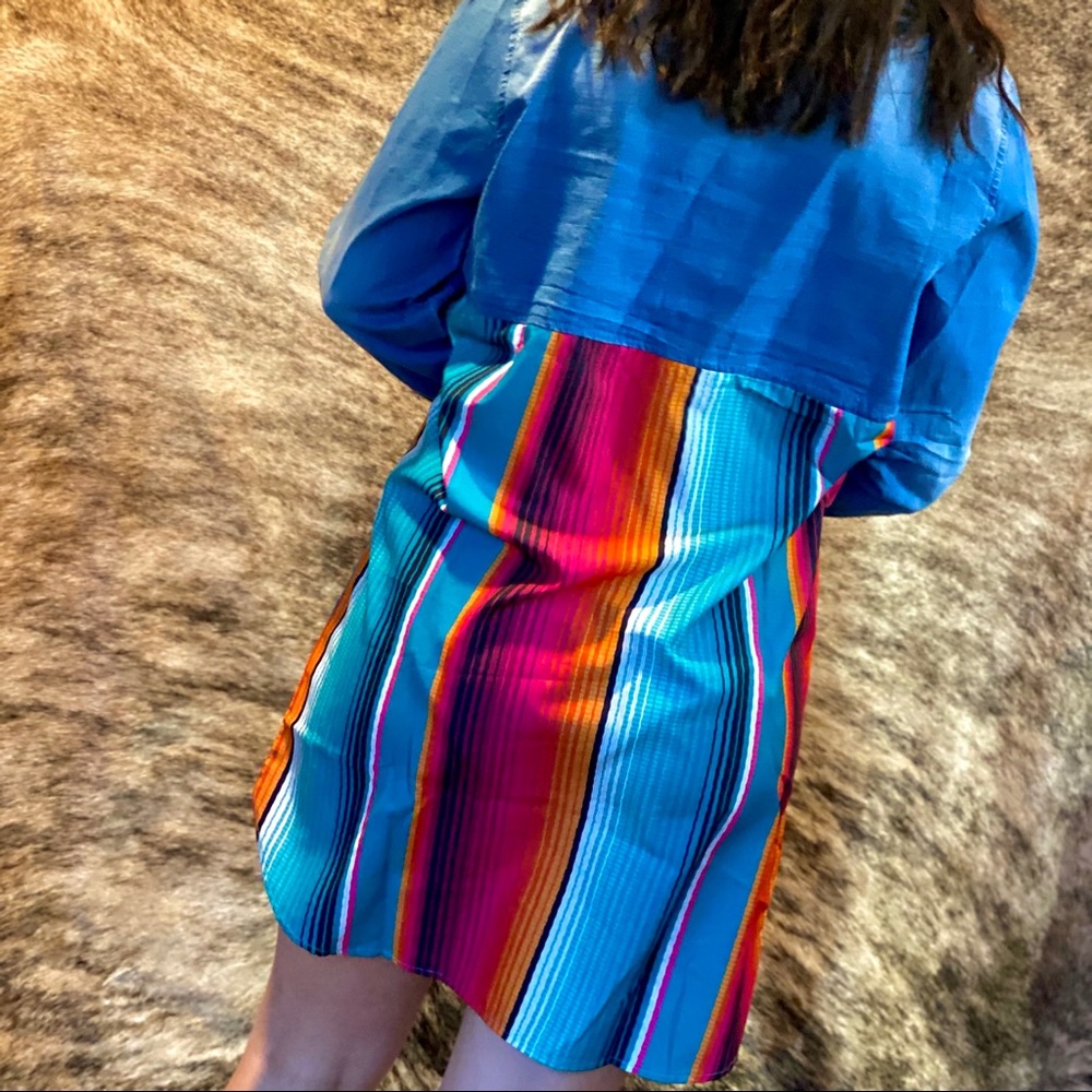 Denim Serape Dress/ Tunic - Picture 5 of 5